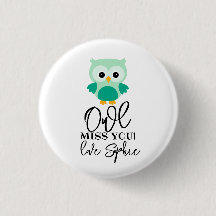 Owl miss you teacher green