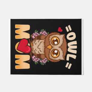 Owl Mom Gift For Owner Owl Mom Doormat