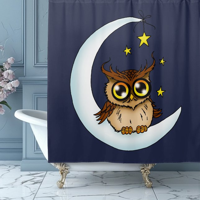 Owl Moon Blue Cute Stars (Creator Uploaded)