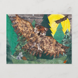 Owl Moon Night Songs Postcard