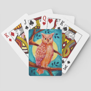 Owl & Moon Playing Cards