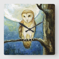 "Owl Moon" Wall Clock