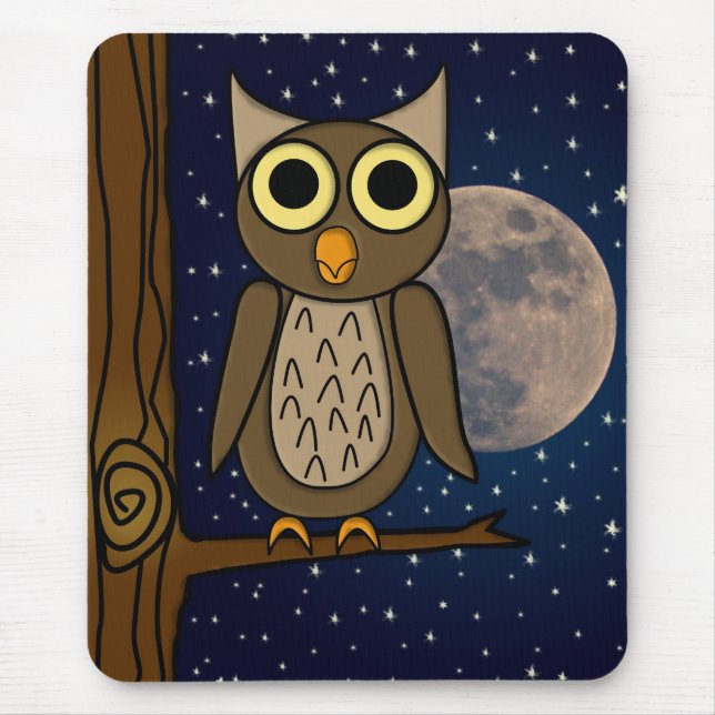 owl     mouse pad (Front)