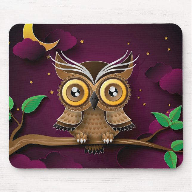 Owl Mouse Pad (Front)