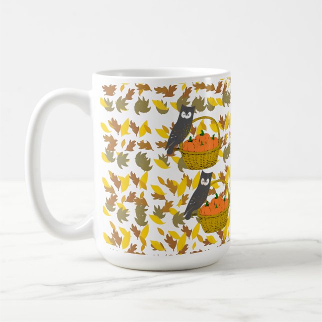 Owl Mug and Autumn Harvest (Left)