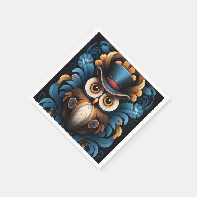 Owl Napkin (Corner)