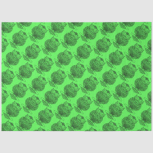 Owl (neon green) - Tissue Paper