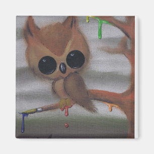 owl never give in magnet