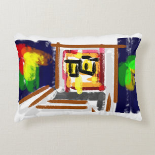 Owl night cloud accent pillow