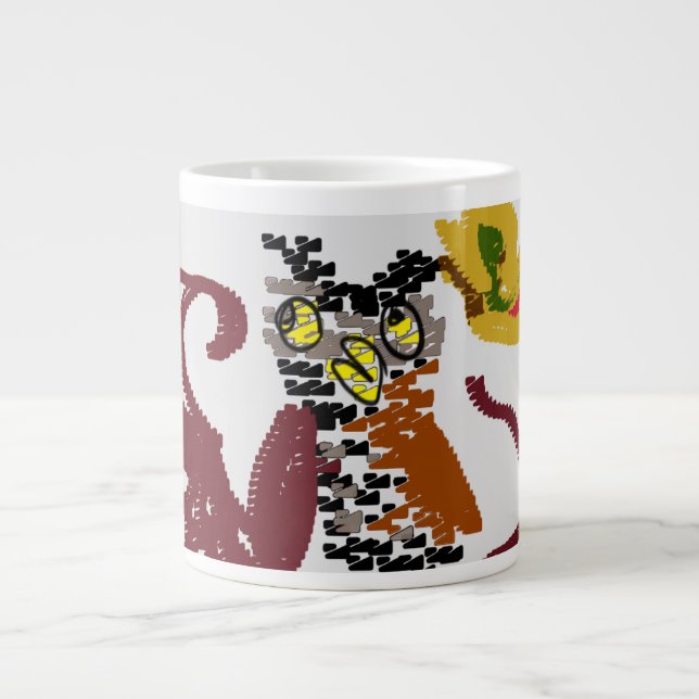 Owl night joy large coffee mug (Front)