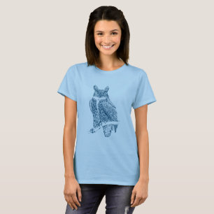 Owl - Ocean Blue T-Shirt