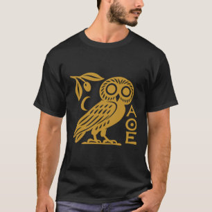 Owl of Athena Athenian Coin Ancient Greek Symbol T-Shirt