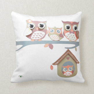 Owl of Sweden Throw Pillow