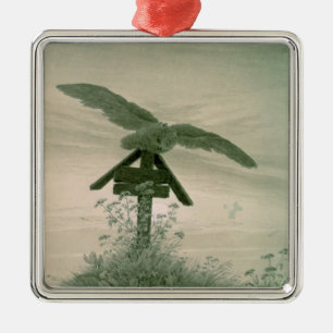 Owl on a Grave, 1836-7 Metal Ornament