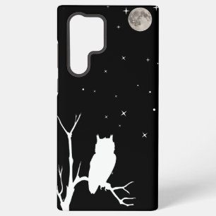 Owl on a Limb with Moon & Stars Samsung Galaxy Case