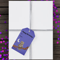 Owl on Branch Gold Eyes Crystal Necklace Purple