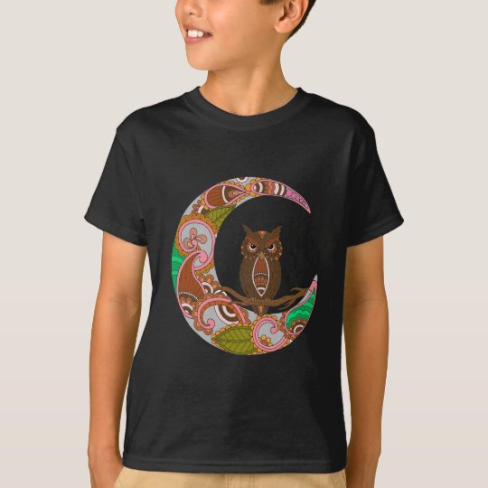 Owl on Moon T-Shirt