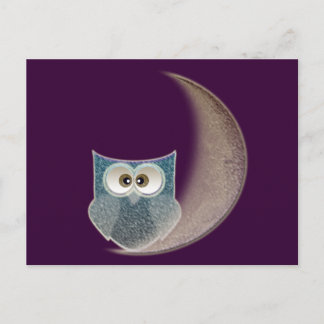 Owl on the Moon Postcard