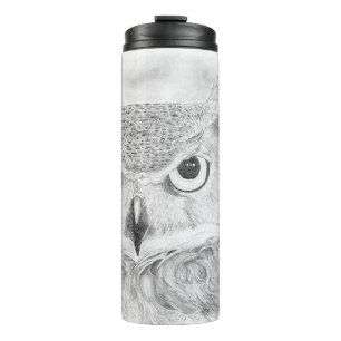 Owl on Thermal Tumbler
