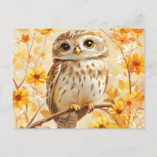 Owl On Tree Postcard