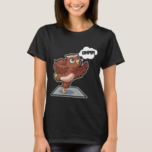 Owl Owl Yoga Poses Sport Gymnastics Ohmmm Heartbea T-Shirt