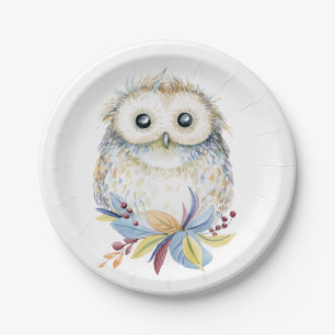 Owl Paper Plate