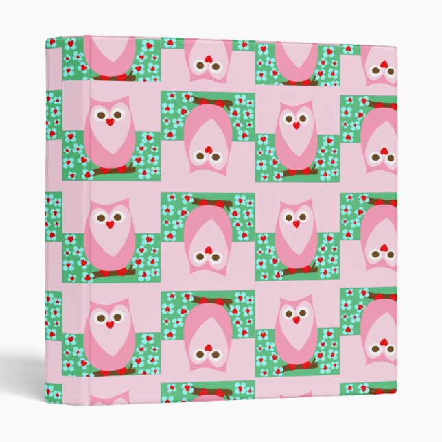 owl pattern binder (Front/Spine)