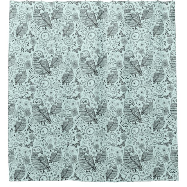 Owl Pattern Curtain (Front)