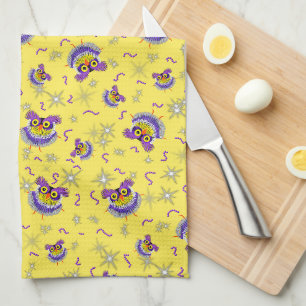 Owl pattern kitchen towel
