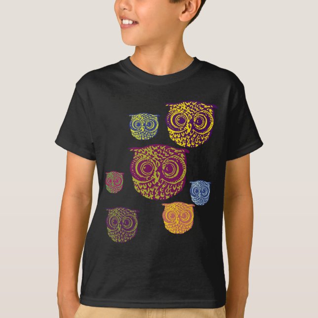 owl pattern T-Shirt (Front)