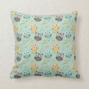 Owl Patterned Pillow
