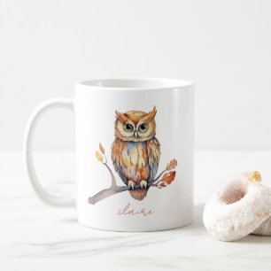 Owl Personalized Coffee Mug