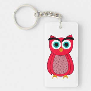 Owl Photo Print Keychain