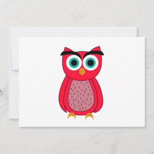 Owl Photo Print Thank You Card