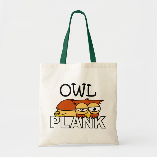 Owl Plank Tote Bag (Front)