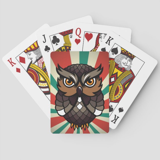 Owl Playing Cards (Back)