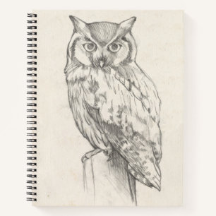 Owl Portrait - Sketch Notebook