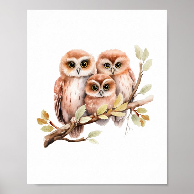Owl Poster Print (Front)