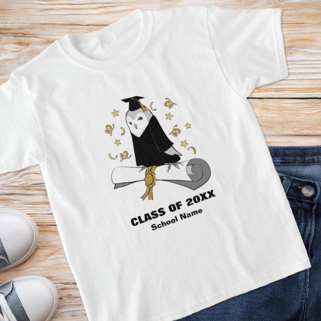 Owl Preschool / Kindergarten Graduation Kids T-Shirt (Creator Uploaded)
