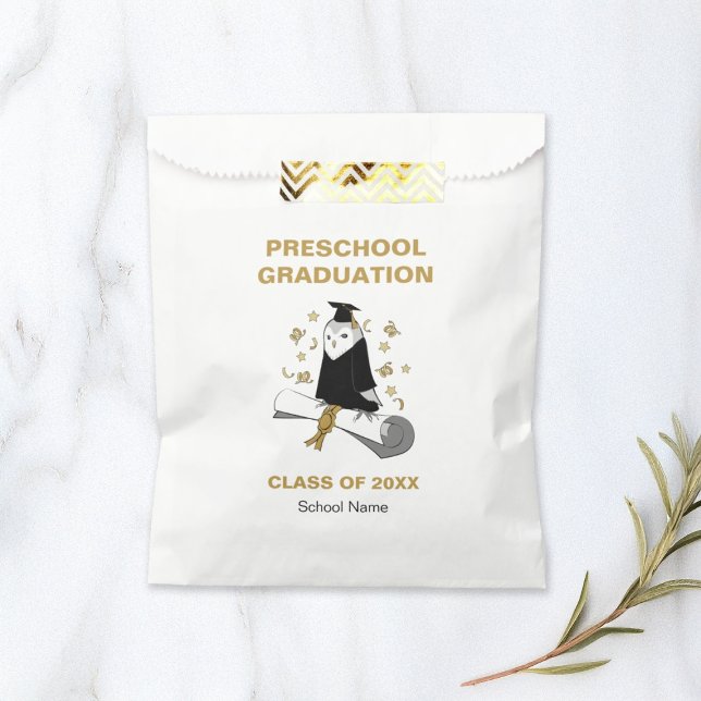 Owl Preschool / Kindergarten Graduation Party Favour Bag (Creator Uploaded)