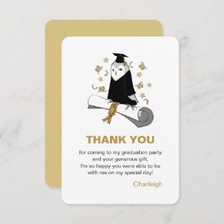 Owl Preschool / Kindergarten Graduation Thank You