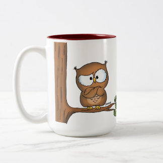 Owl rather make some cute cards! Two-Tone coffee mug
