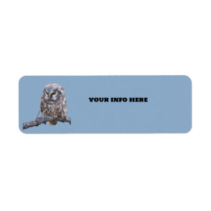 Owl Return Address Label