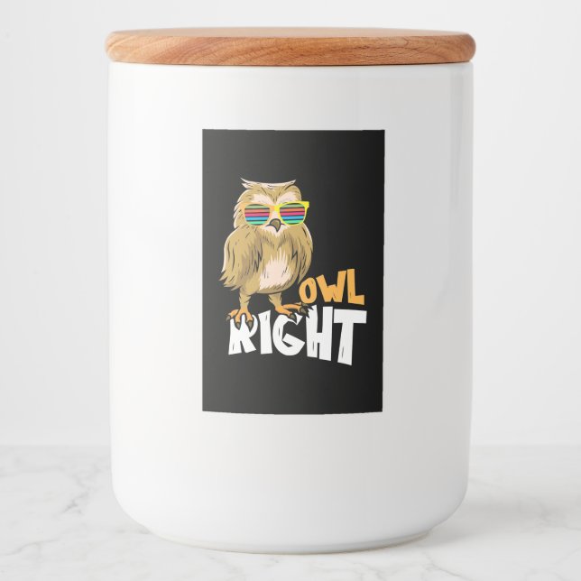 Owl Right Food Label (Front)