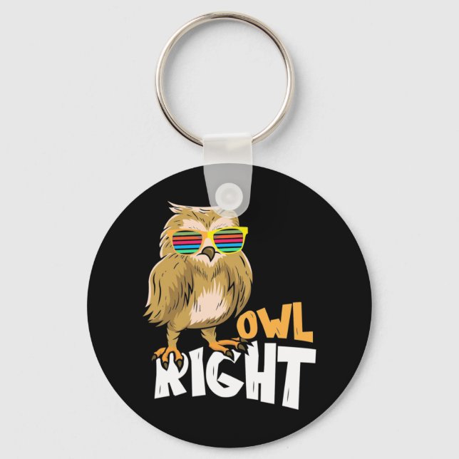 Owl Right Keychain (Front)