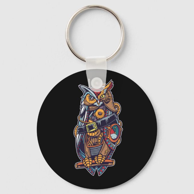 Owl - Robotic Bird Keychain (Front)