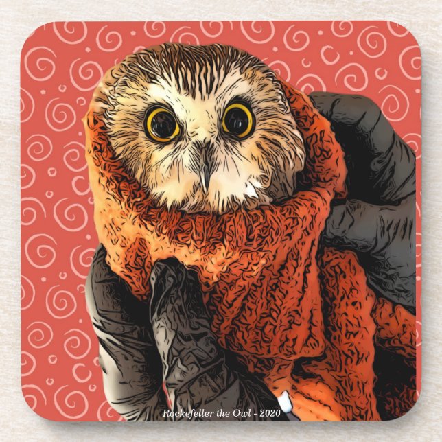 Owl, Rockefeller, Coaster (Front)