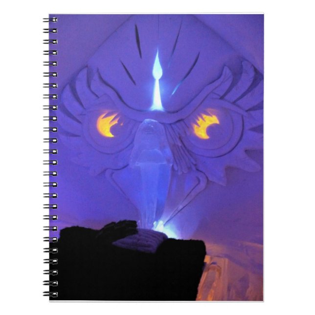 Owl Room, Hotel de Glace, Quebec, Canada Notebook (Front)