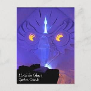 Owl Room, Hotel de Glace, Quebec, Canada Postcard