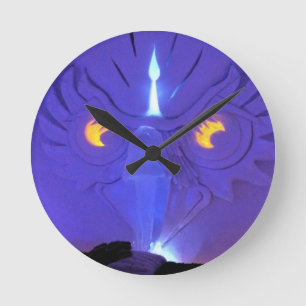 Owl Room, Hotel de Glace, Quebec, Canada Round Clock